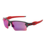 Oakley Men's Flak 2.0 Xl Gray Frame Purple Lens Rectangular 59mm Sunglasses
