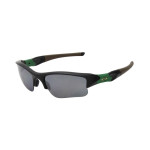 Oakley Men's Flak Black Frame Gray Lens Rectangular 63mm Polarized Sunglasses