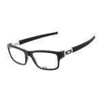 Oakley Unisex Marshal Black Frame Transparent Lens Rectangular 53mm Glasses