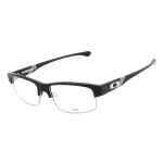 Oakley Men's Yarddog Ii Black Frame Transparent Lens Rectangular 55mm Glasses