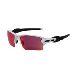 Oakley Men's Flak 2.0 Xl White Frame Purple Lens Rectangular 59mm Sunglasses
