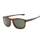 Oakley Unisex ENDURO Tortoise Frame Green Lens Rectangular 55mm Sunglasses