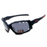 Oakley Racing Jacket sunglasses matte black frame gray lens