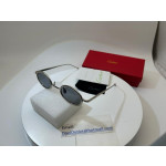 Cartier Gray Round Metal Eyeglasses Frame