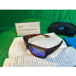 Costa Tuna Alley Sunglasses Tortoise Frame Green Mirror Polarized Polycarbonate Lense