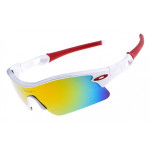 Oakley radar pitch sunglasses white / fire iridium