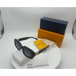 Louis Vuitton Women Black Oval Sunglasses
