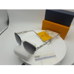 Louis Vuitton Women Cat Eye Sunglasses in Silver Metal