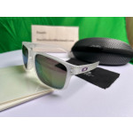 Oakley Unisex Holbrook White Frame Purple Lens Rectangular 55mm Sunglasses