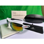 Oakley Men's Flak 2.0 Xl White Frame Yellow Lens Semi Rimless 59mm Sunglasses