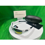 Oakley flak jacket white / fire iridium sunglasses sale