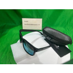 Oakley Men's Holbrook Black Frame Green Lens Rectangular 55mm Polarized Sunglasses