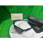 Oakley Men's Flak 2.0 Black Frame Gray Lens Semi Rimless 59mm Sunglasses