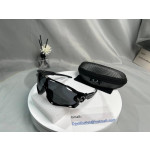 Oakley Men's Jaw Breaker Black Frame Gray Lens Shield Sunglasses