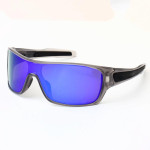 Oakley TURBINE ROTOR 9307 Grey Frame Blue Prizm Lens Sunglass 