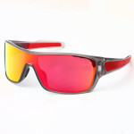 Oakley TURBINE ROTOR 9307 Grey Frame Red Prizm Lens Sunglass 