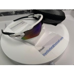 Oakley Radar Path white sunglasses / Blue lenses
