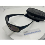 Oakley Men's Turbine Black Frame Blue Lens Rectangular 65mm Sunglasses