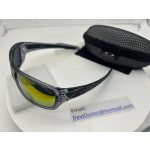 Oakley Men's Turbine Gray Frame Yellow Lens Rectangular 65mm Polarized Sunglasses