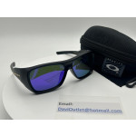 Oakley Chaminade Sunglasses Black Frame Blue lenses