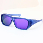 Oakley Chaminade Sunglasses Blue Frame Purple Lenses