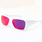 Oakley Chaminade Sunglasses White Frame Red Lenses