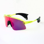Oakley Stunt Devil OO9517 Prizm Road Yellow Sunglasses Red Lenses