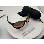 Oakley Plazma Sunglasses Matte Black Ink Frame Prizm Ruby Lenses