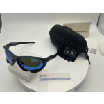 Oakley Plazma Low Bridge Fit Sunglasses Black Frame Prizm Sapphire Lens