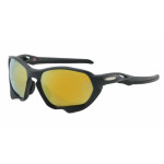 Oakley Plazma Low Bridge Fit Sunglasses Dark gray Frame Gold Lens