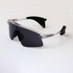 Oakley Stunt Devil OO9517 Prizm Road Translucent White Sunglasses Black Lenses