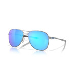Oakley Contrail Sunglasses Satin Chrome Frame Prizm Sapphire Lenses