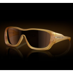Oakley De La Salle Sunglasses Matte Trans Light Curry Frame Prizm Tungsten Lenses