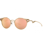 Oakley Deadbolt Sunglasses Satin Light Gold Frame Prizm Rose Gold Lenses