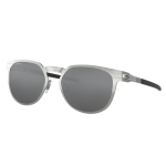 Oakley Diecutter Rectangular Sunglasses Satin Chrome Frame Prizm Black Lenses