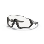 Oakley Flight Jacket&acirc;&cent; Sunglasses Steel Frame Clear To Black Iridium Photochromic Lens