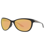 Oakley Pasque Sunglasses Polished Black Frame Prizm Rose Gold Polarized Lenses