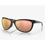 Oakley Pasque Sunglasses Polished Black Frame Prizm Rose Gold Polarized Lenses