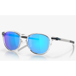 Oakley Pitchman Sunglasses Polished Clear Frame Prizm Sapphire Lenses
