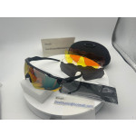 Oakley Radar EV Patn Sunglasses Black Frame Orange Prizm Lenses Multi-lens OO9208