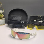 Oakley Radar Path Sunglasses Crystal White Frame Galaxy Ruby Lenses