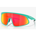 Oakley RSLV Sunglasses Matte Celeste Frame Prizm Ruby Lenses