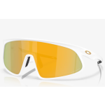 Oakley RSLV Sunglasses Matte White Frame Prizm 24k Lenses