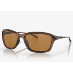 Oakley She's Unstoppable Sunglasses Matte Brown Tortoise Frame Tungsten Iridium Polarized Lenses