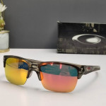 Oakley Thinlink Sunglasses Gradient Brown Frame Polarized Ruby Lenses