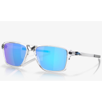 Oakley Wheel House Sunglasses Polished Clear Frame Prizm Sapphire Lenses