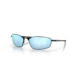 Oakley Whisker Sunglasses Satin Black Frame Prizm Deep Water Polarized Lenses
