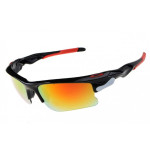 Oakley fast jacket black sunglasses fire iridium