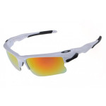 Oakley fast jacket white sunglasses fire iridium
