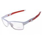 Oakley Crosslink sunglasses white red / transparent lens